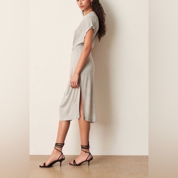 BA&SH Tisha Twisted T-shirt Dress Short Sleeve Midi‎ Size XS - Picture 12 of 12